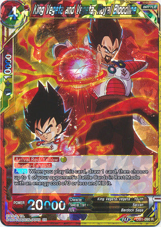 King Vegeta and Vegeta, Royal Bloodline (DB1-090) [Dragon Brawl] Online Sale