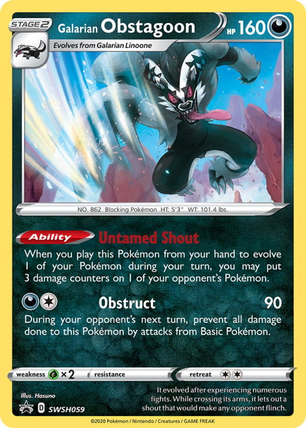 Galarian Obstagoon (SWSH059) [Sword & Shield: Black Star Promos] Discount