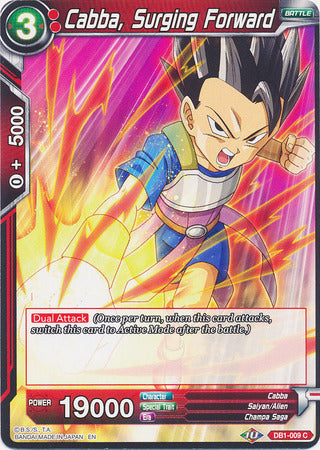 Cabba, Surging Forward (DB1-009) [Dragon Brawl] Fashion