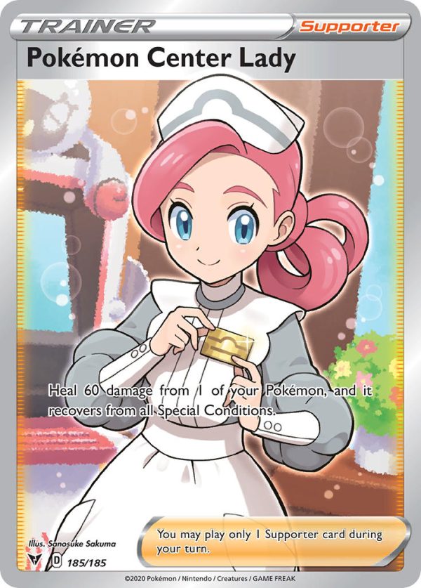 Pokemon Center Lady (185 185) [Sword & Shield: Vivid Voltage] Cheap