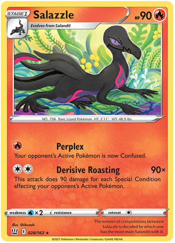 Salazzle (028 163) [Sword & Shield: Battle Styles] on Sale