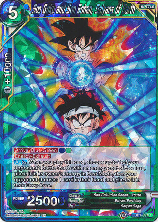 Son Goku and Son Gohan, Saiyans of Earth (DB1-091) [Dragon Brawl] For Discount