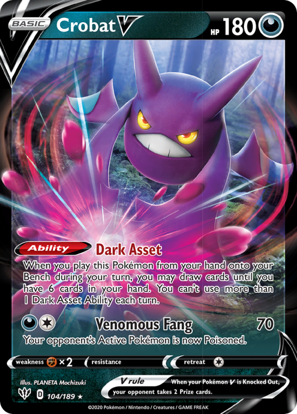 Crobat V (104 189) [Sword & Shield: Darkness Ablaze] Online Sale