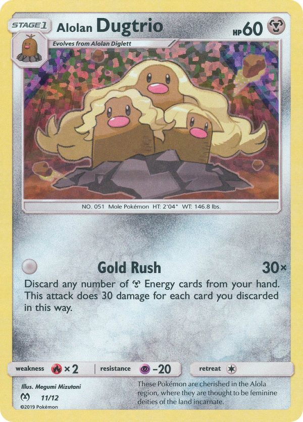 Alolan Dugtrio (11 12) [McDonald s Promos: 2019 Collection] Supply