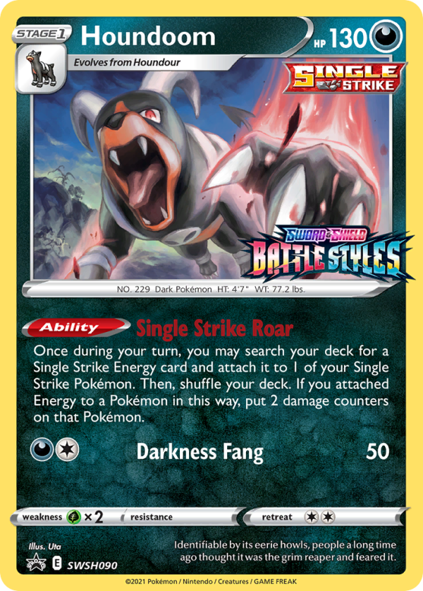 Houndoom (SWSH090) (Prerelease Promo) [Sword & Shield: Black Star Promos] Sale