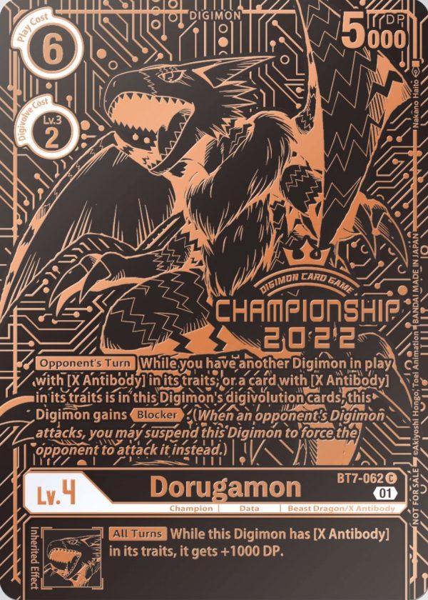 Dorugamon [BT7-062] (2022 Championship Finals 3rd Place) [Next Adventure Promos] Online now